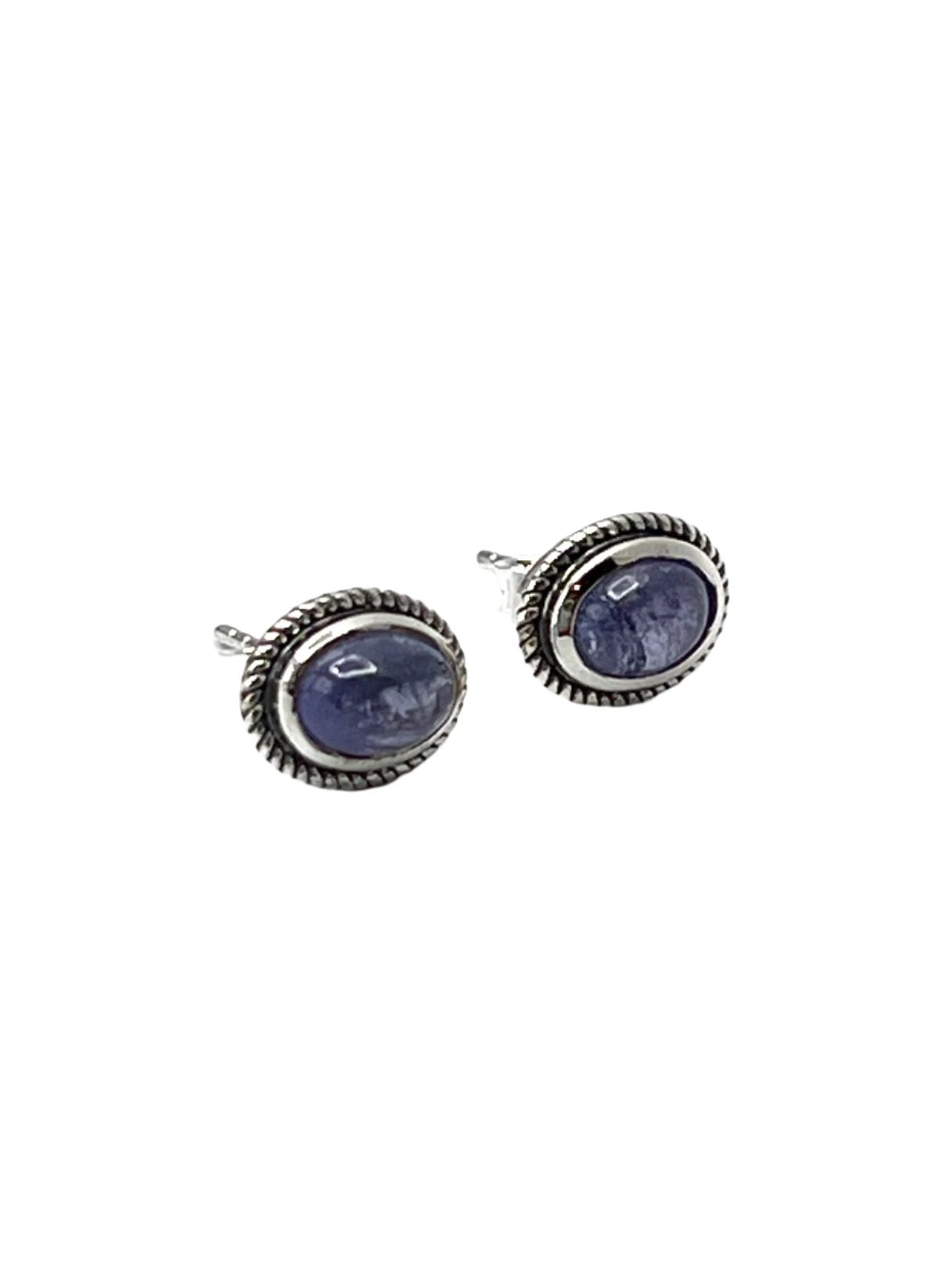 Sterling Silver Tanzanite Studs