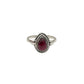 Beaded Teardrop Garnet Ring
