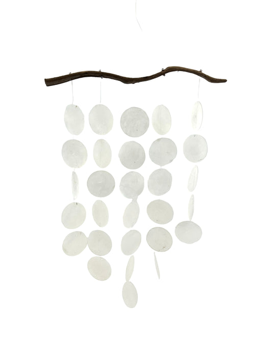 Driftwood & Capiz Shell Wind Chime