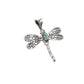 Sterling Silver Abalone Dragonfly Pendant
