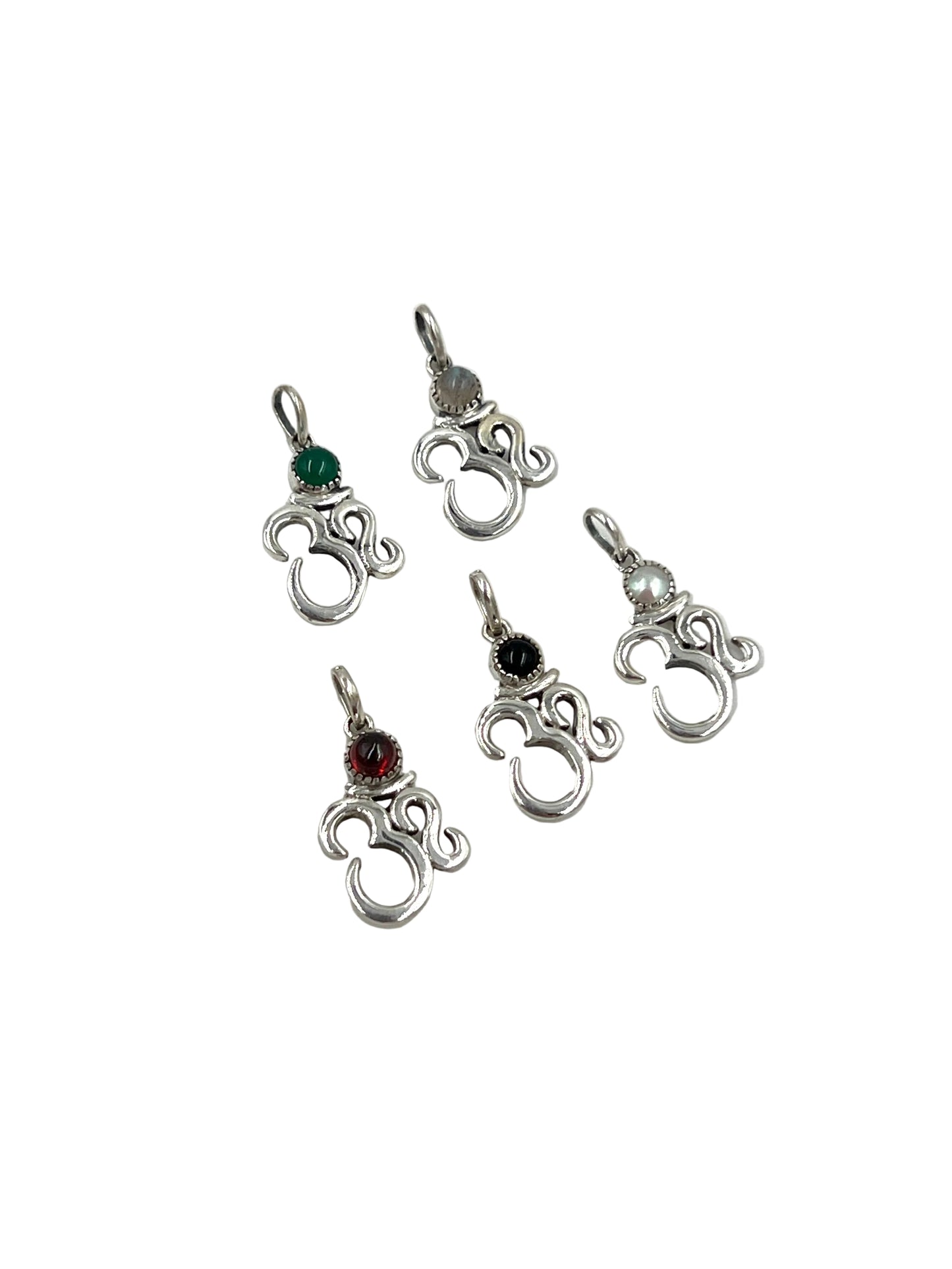 Gemstone Om Pendants
