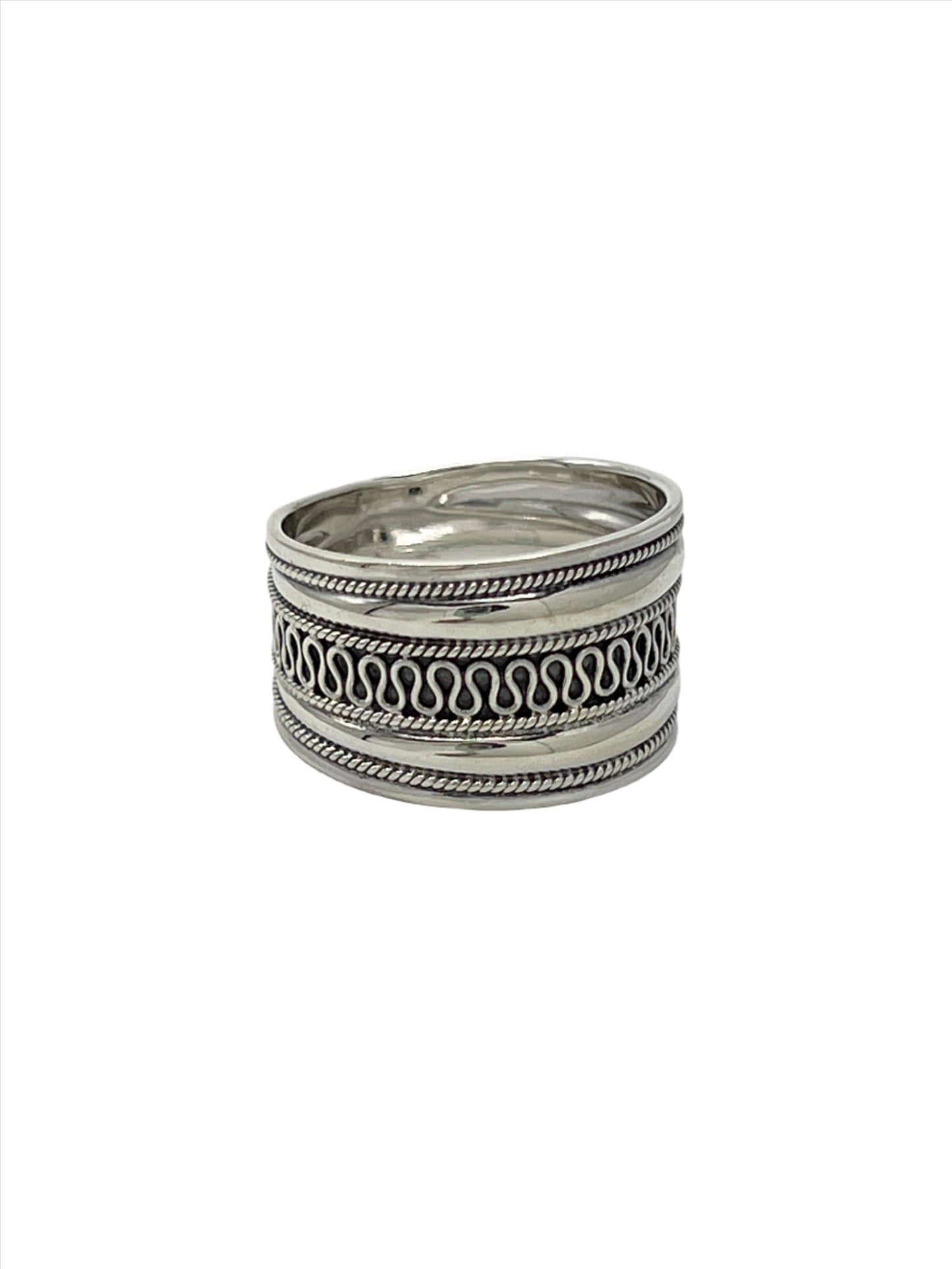 Sterling Silver Filigree Band Ring