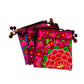 Embroidered Lotus Flower Crossbody Bag