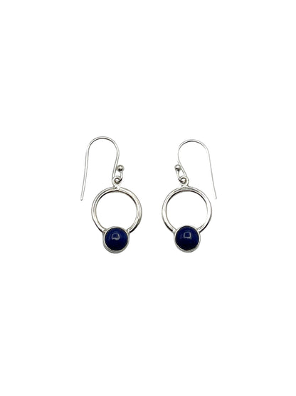 Cicle Gemstone Earrings