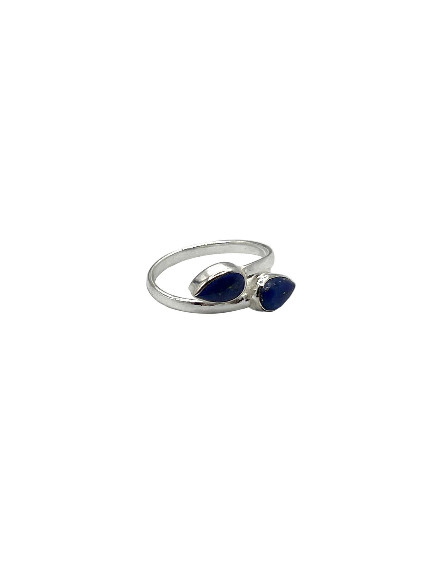 Double Teardrop Gemstone Rings