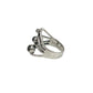 Silver Labradorite Wave Ring
