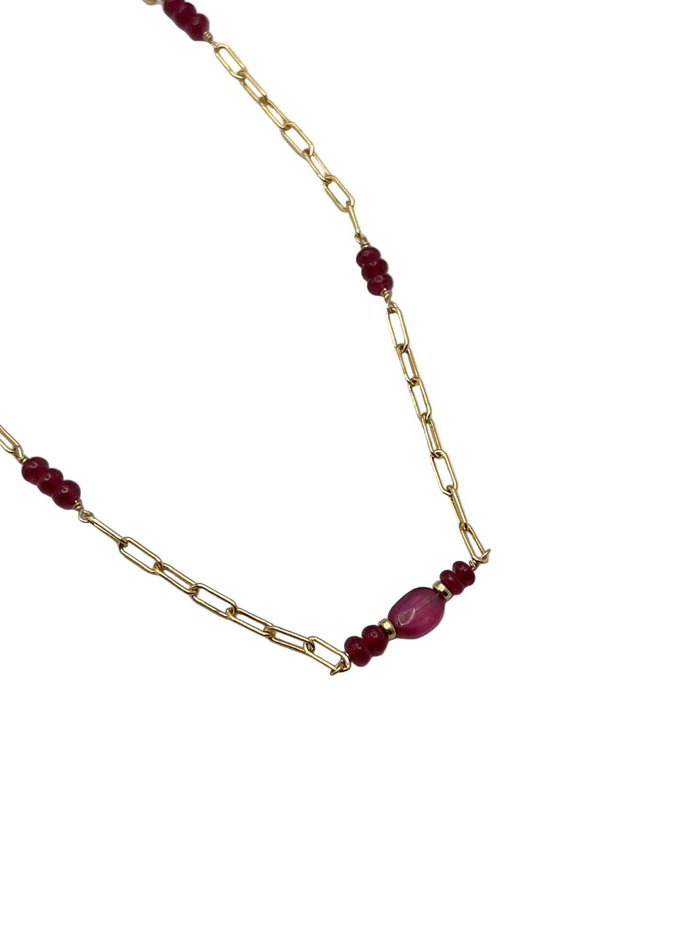 Ruby Gold Filled Necklaces