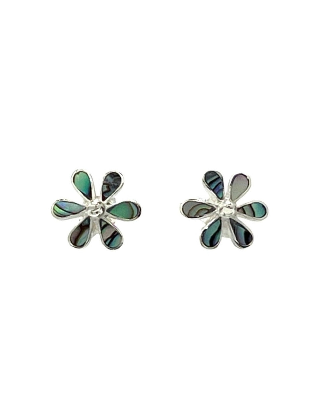 Sterling Silver Shell Daisy Studs