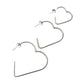 Sterling Silver Heart Hoop Earrings
