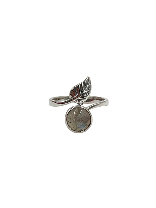 Leaf Labradorite Ring