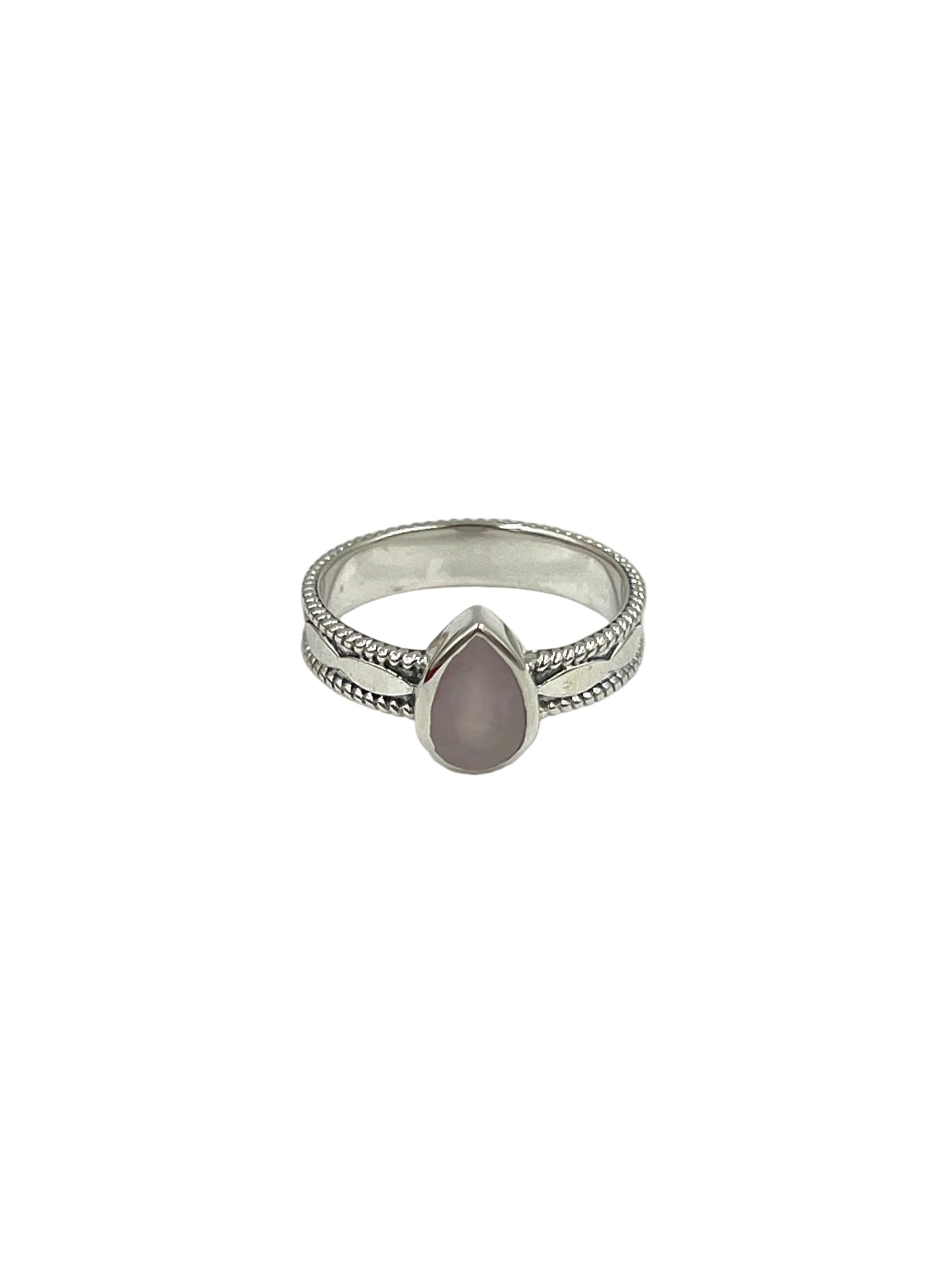 Faceted Teardrop Gemstone Rings