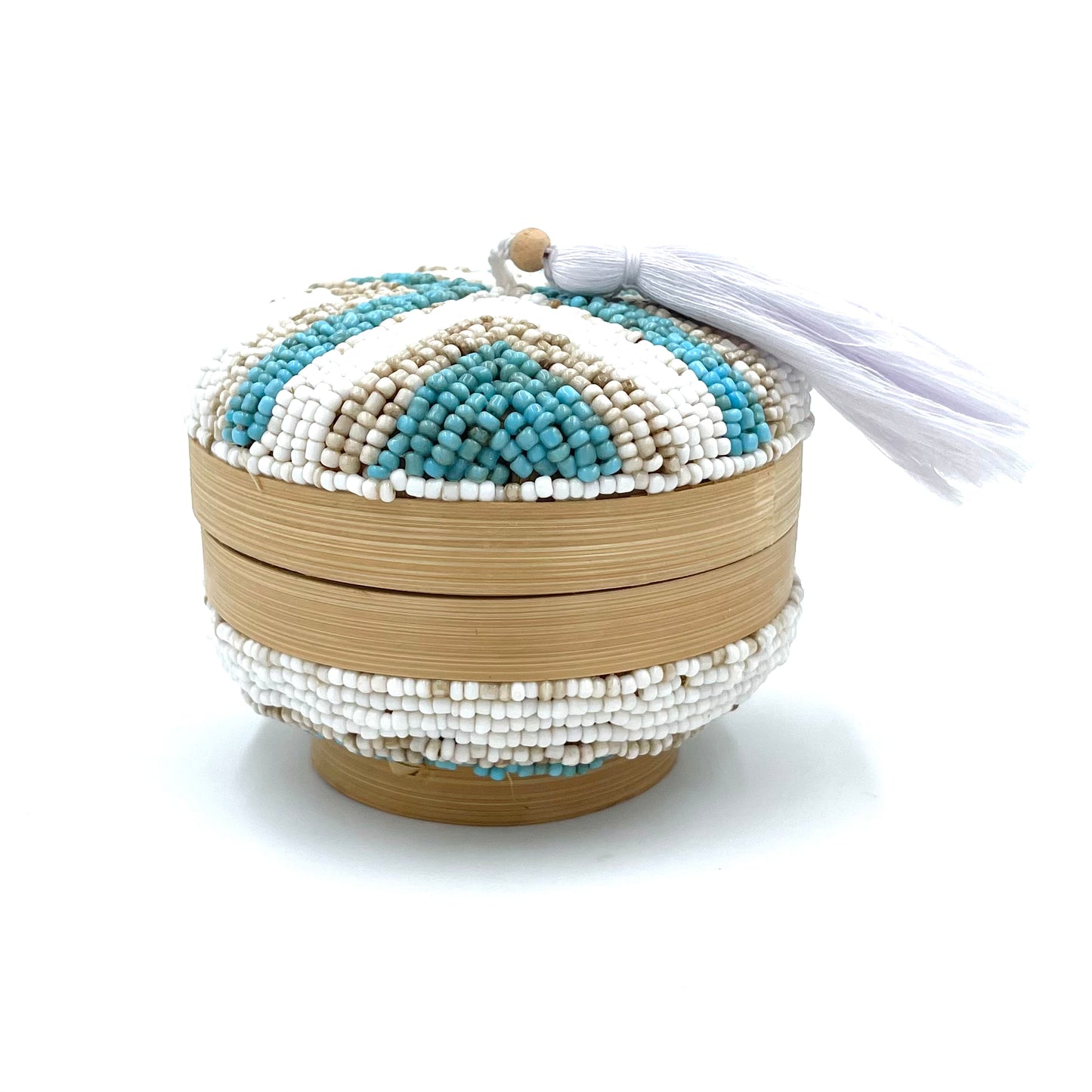 Bali Beaded Round Boxes