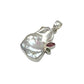 Sterling Silver Pearl & Tourmaline Pendants