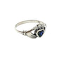 Sterling Silver Shell Claddagh Heart Rings