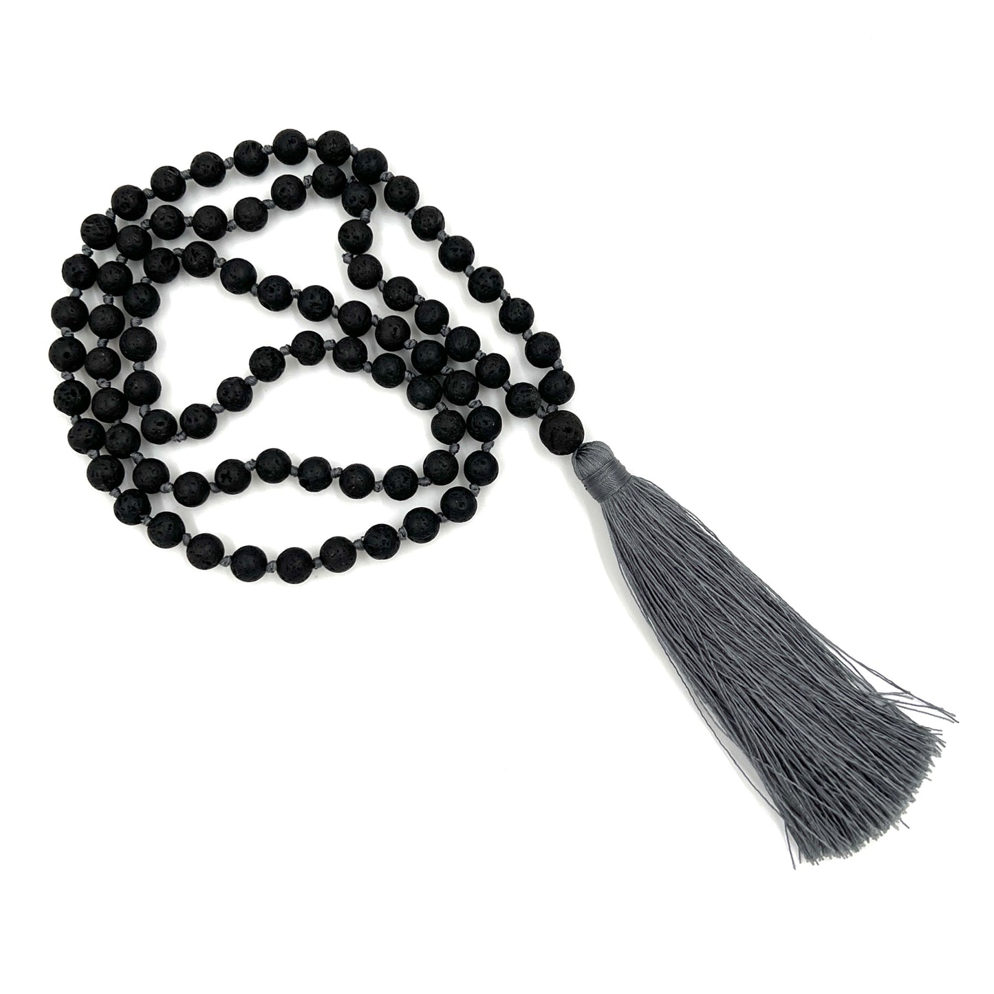 Lava Stone Tassel Malas