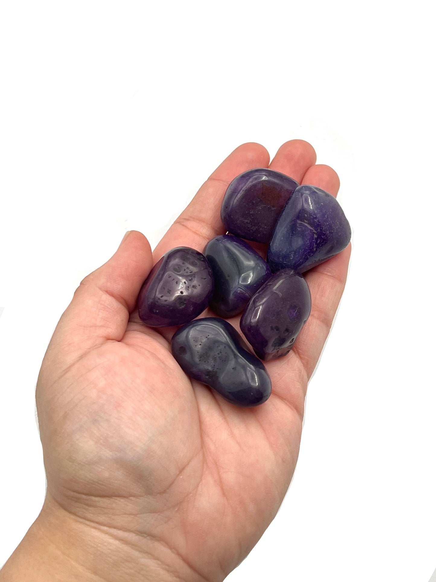 Purple Agate Tumbles