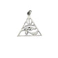 Silver Eye of Horus Pyramid Pendant