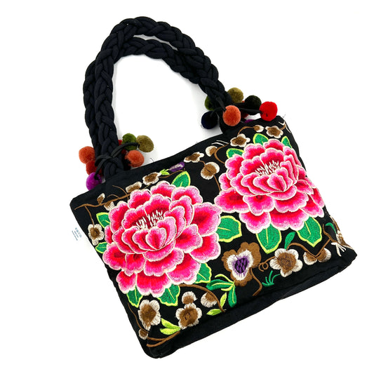 Embroidered Lotus Black Market