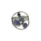 Sterling Silver Tanzanite Wave Ring