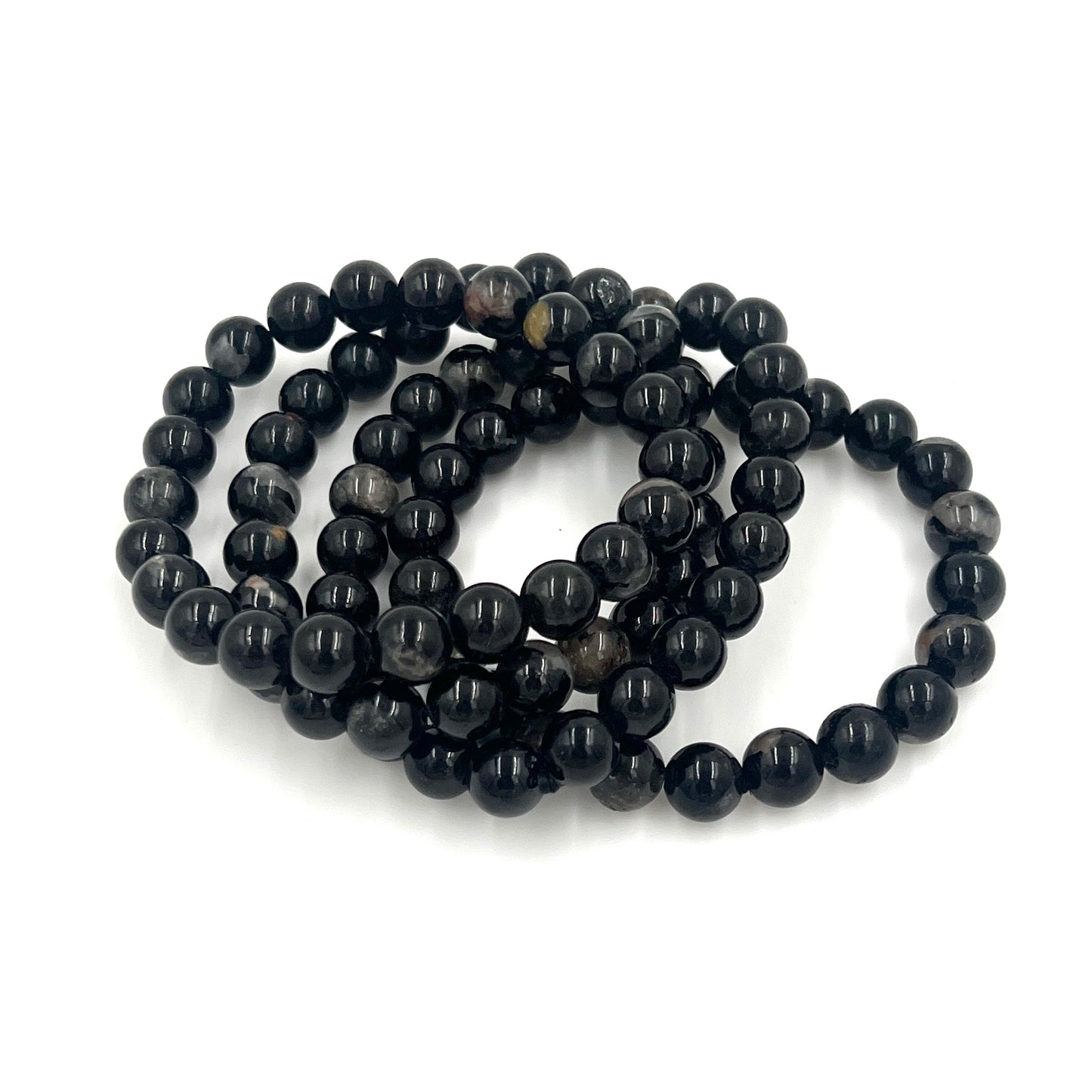 Black Tourmaline Stretchy Bracelet