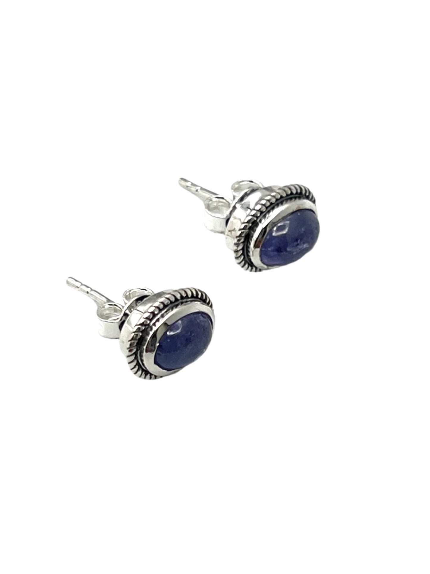 Sterling Silver Tanzanite Studs