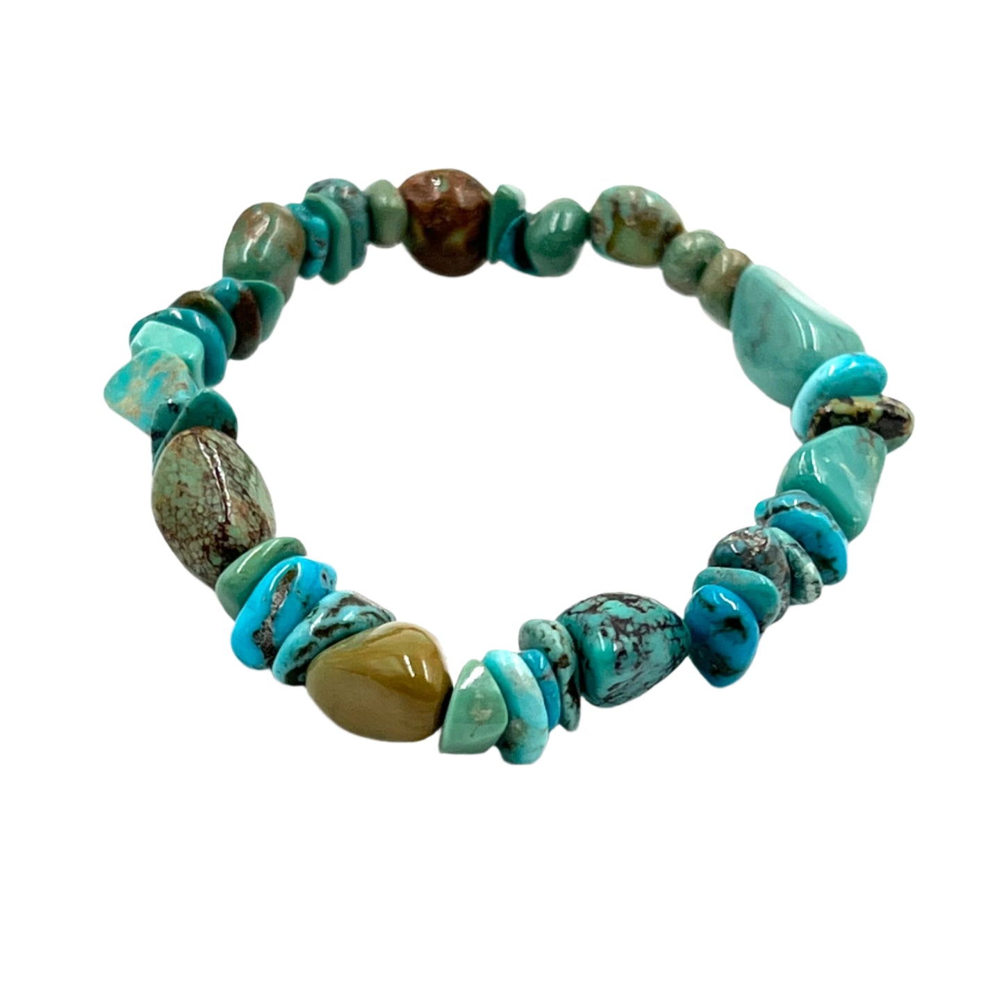 Natural Turquoise Stretchy Bracelets