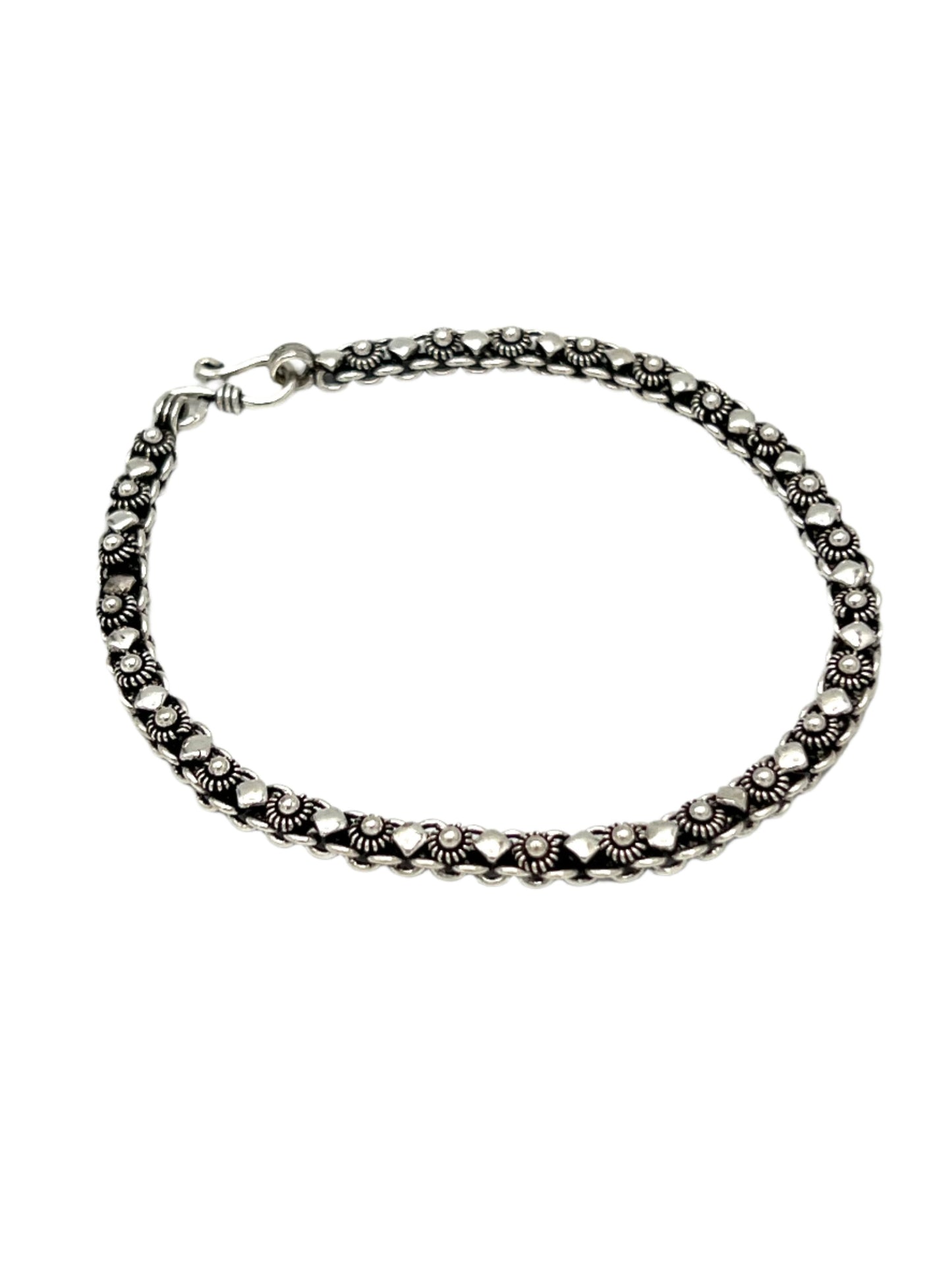 Sterling Silver Thai Cable Chain Bracelet