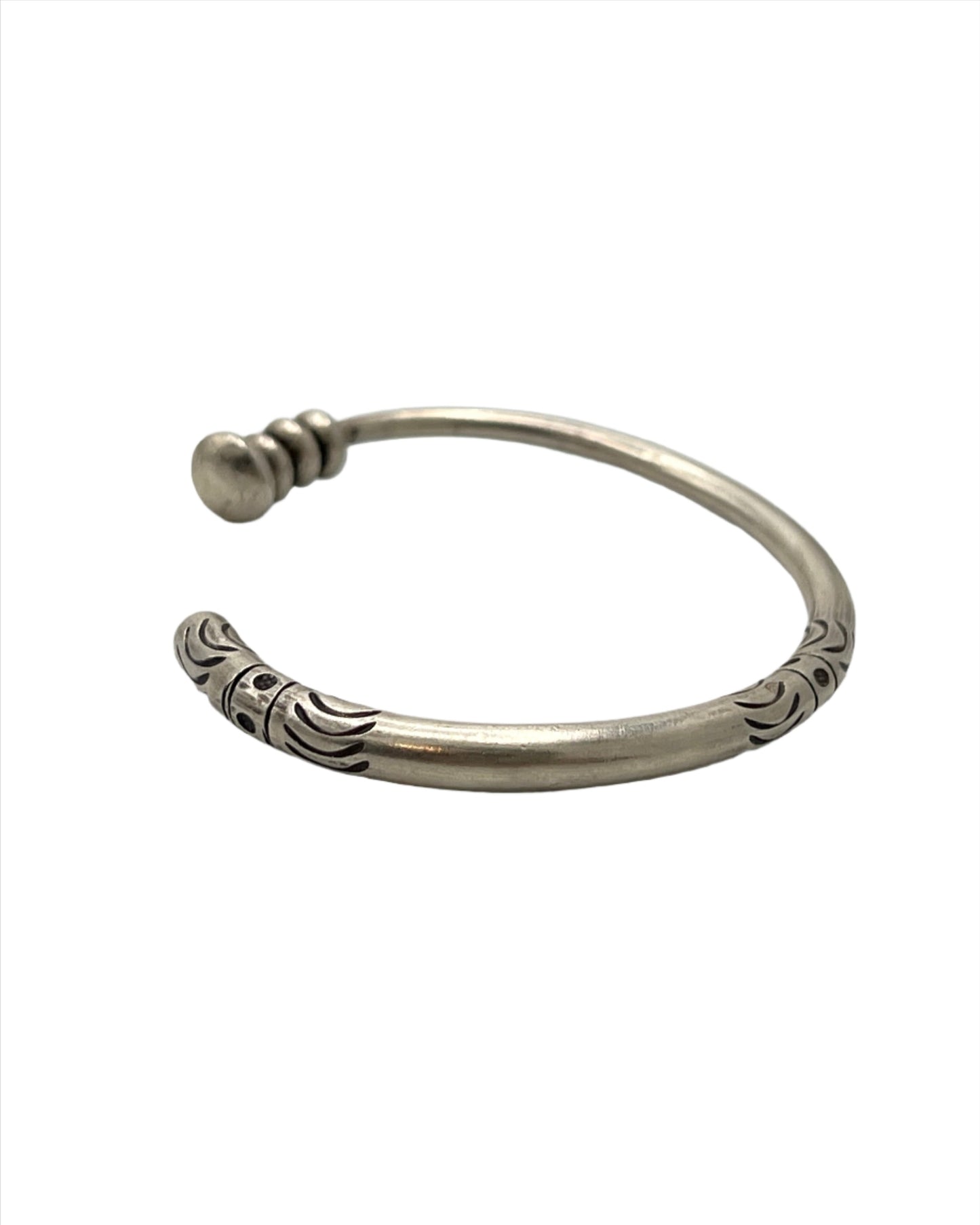 Sterling Silver Hilltribe Cuff Bracelet