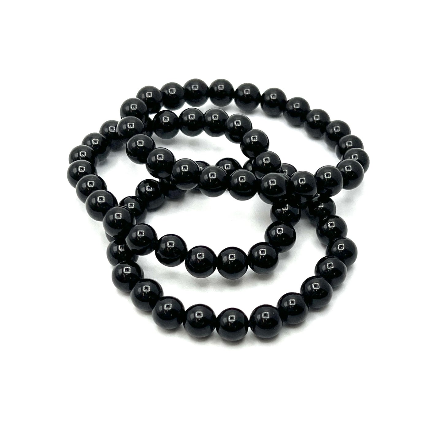 Black Obsidian Stretchy Bracelet