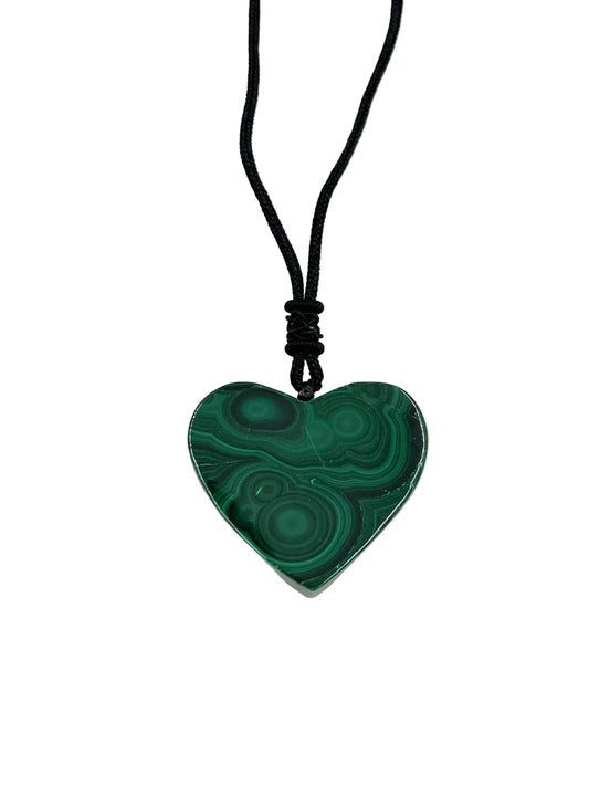 Malachite Heart Necklace