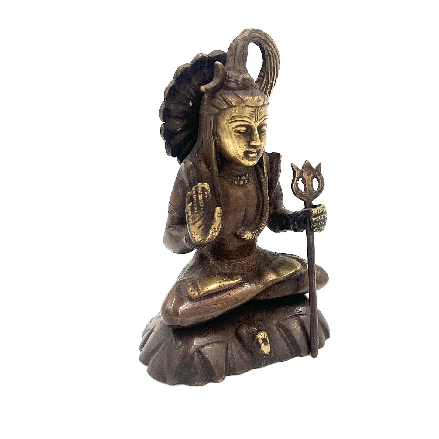 Hand Finished Brass Shiva Statue - God of Creation & Destruction