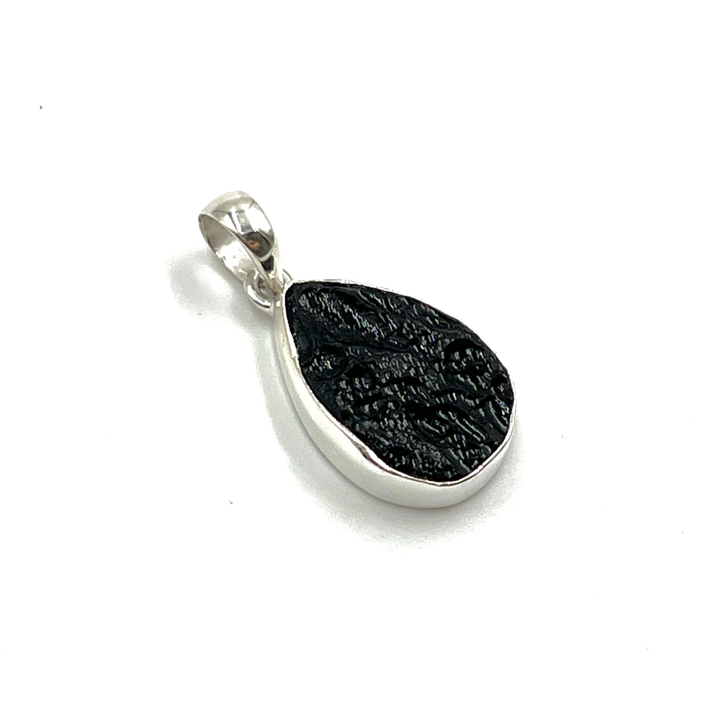 Tektite Teardrop Pendants