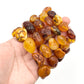 Large Unpolished Multi Amber Bracelets