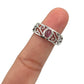 Pink Tourmaline Filigree Ring