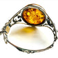 X Large Stone Sterling Silver Amber Bracelets