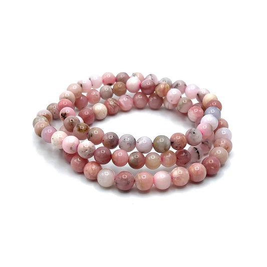 Pink Opal Stretchy Bracelets