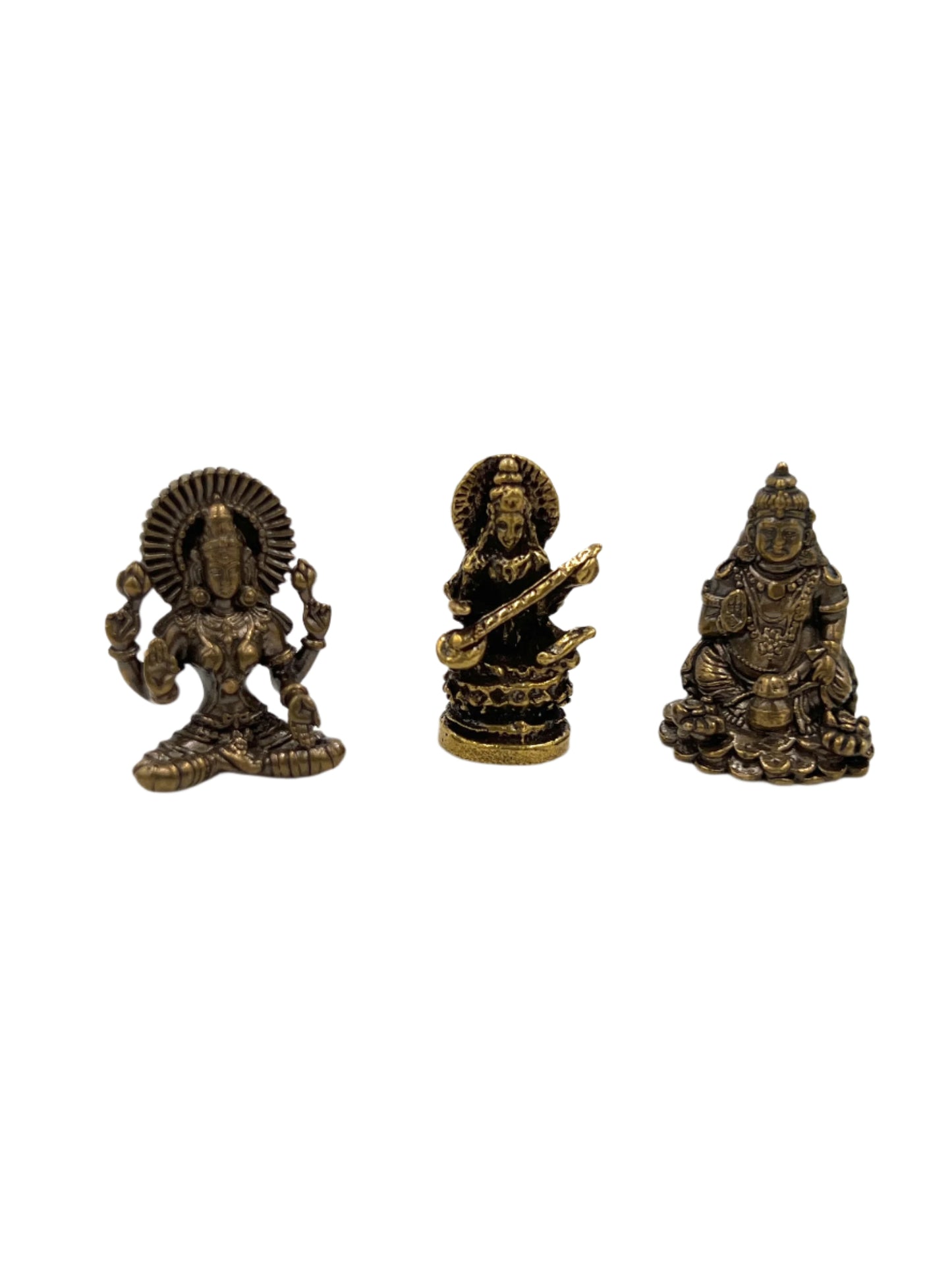 Mini Deity Brass Statues