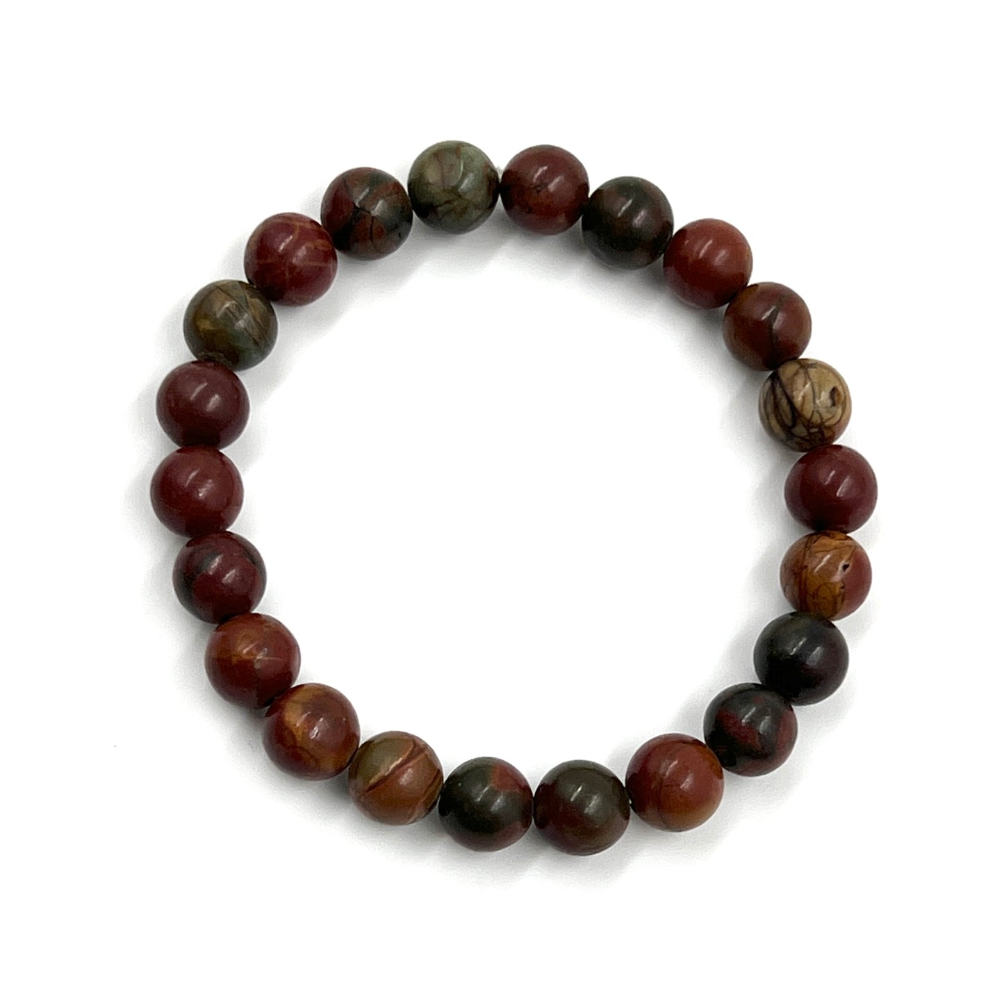 Red Creek Jasper Stretchy Bracelets