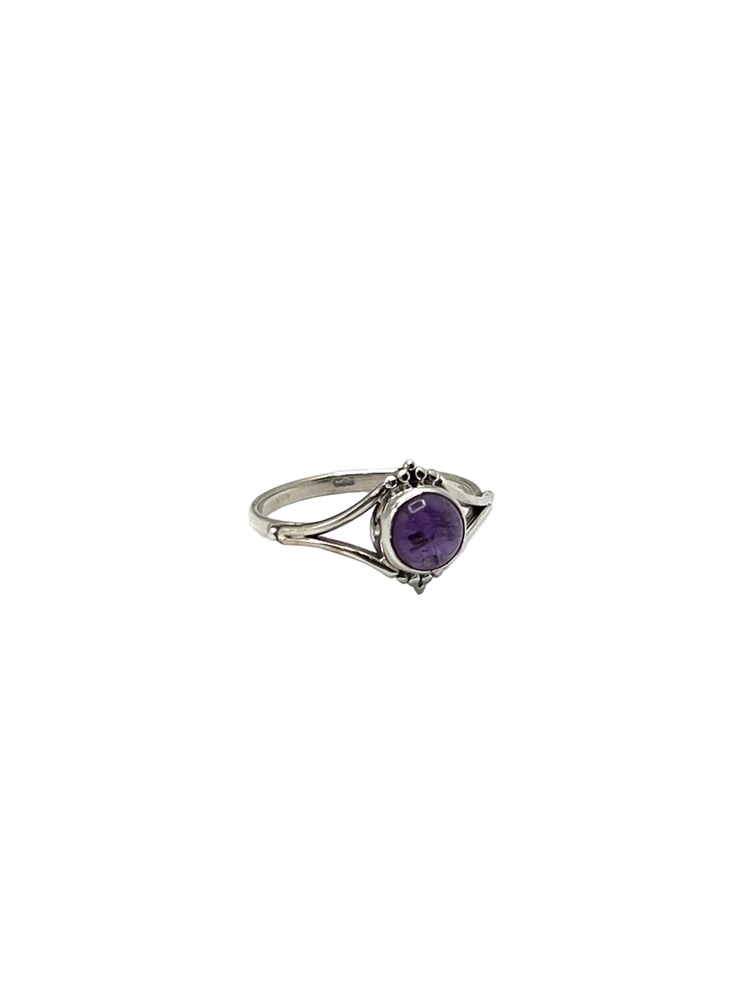 Round Gemstone Beaded Rings