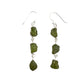 Sterling Silver Raw Peridot Earrings
