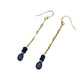 Sapphire & Ruby Gold Filled Earrings