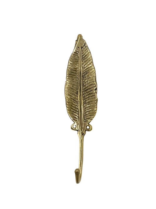 Bronze Feather Wall Hook