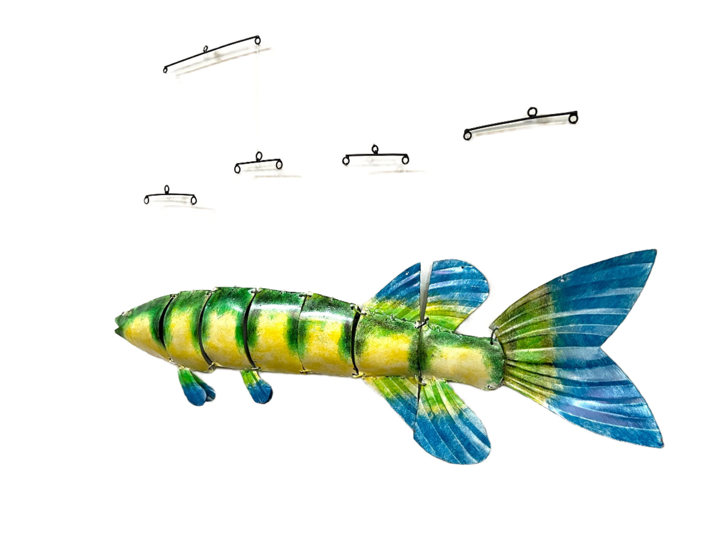 Metal Fish Mobile Balcony Ornament
