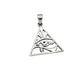 Silver Eye of Horus Pyramid Pendant