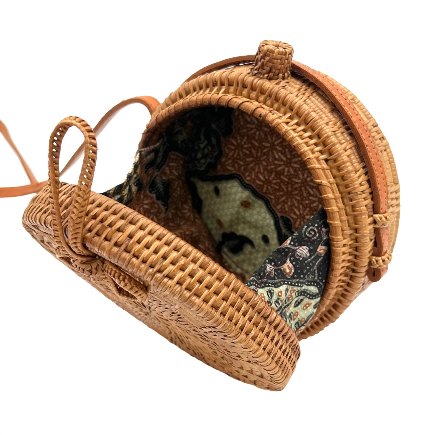 Hand Woven Ada Grass Bag w Bow