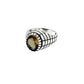 Silver Zultanite Oval Etched Ring