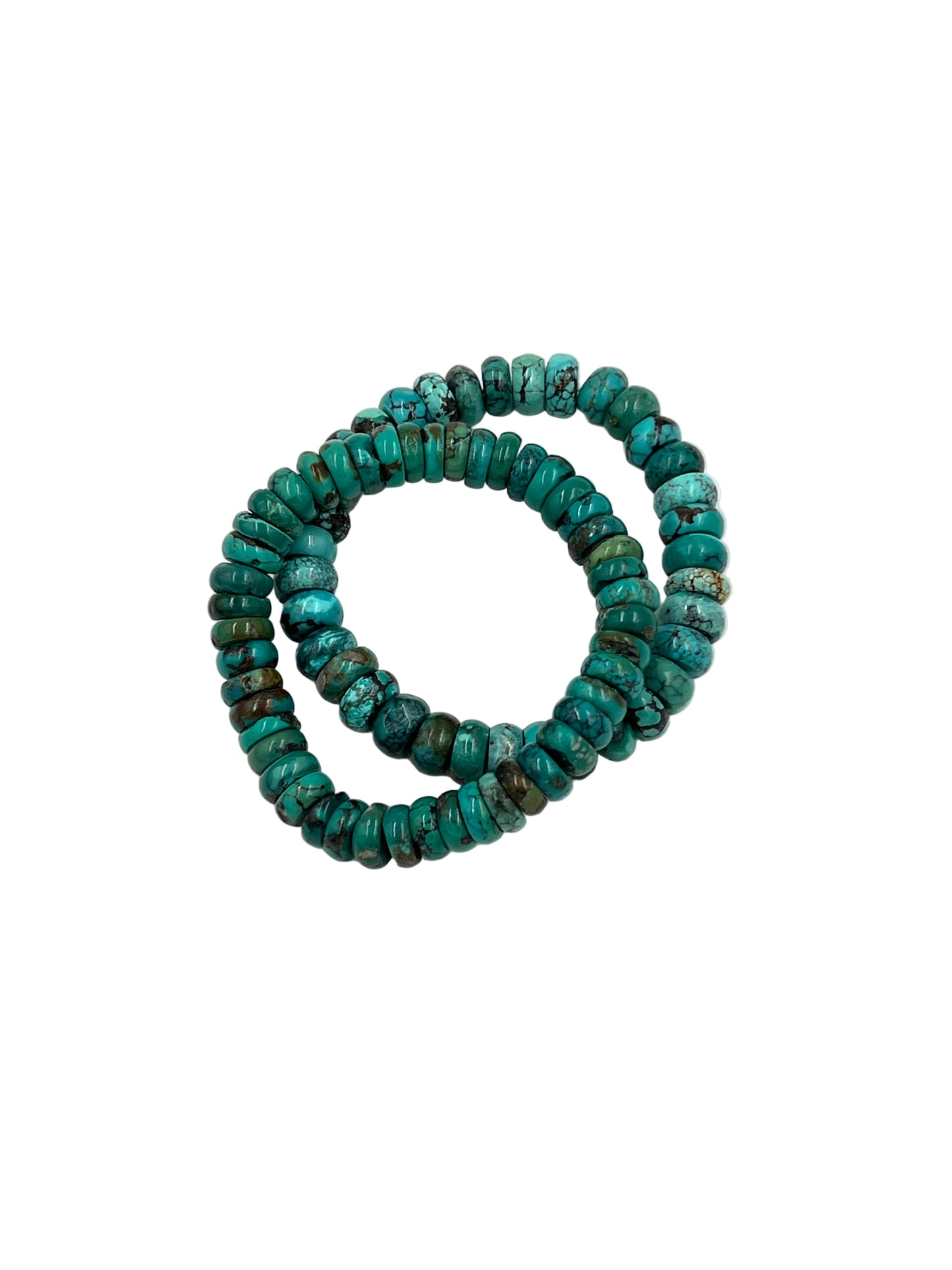 Turquoise Rondelle Beaded Bracelets