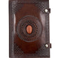 Camel Leather Gemstone Journal | Mandala | 10" x 7" x 1/2"
