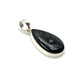 Psilomelane Teardrop Pendants