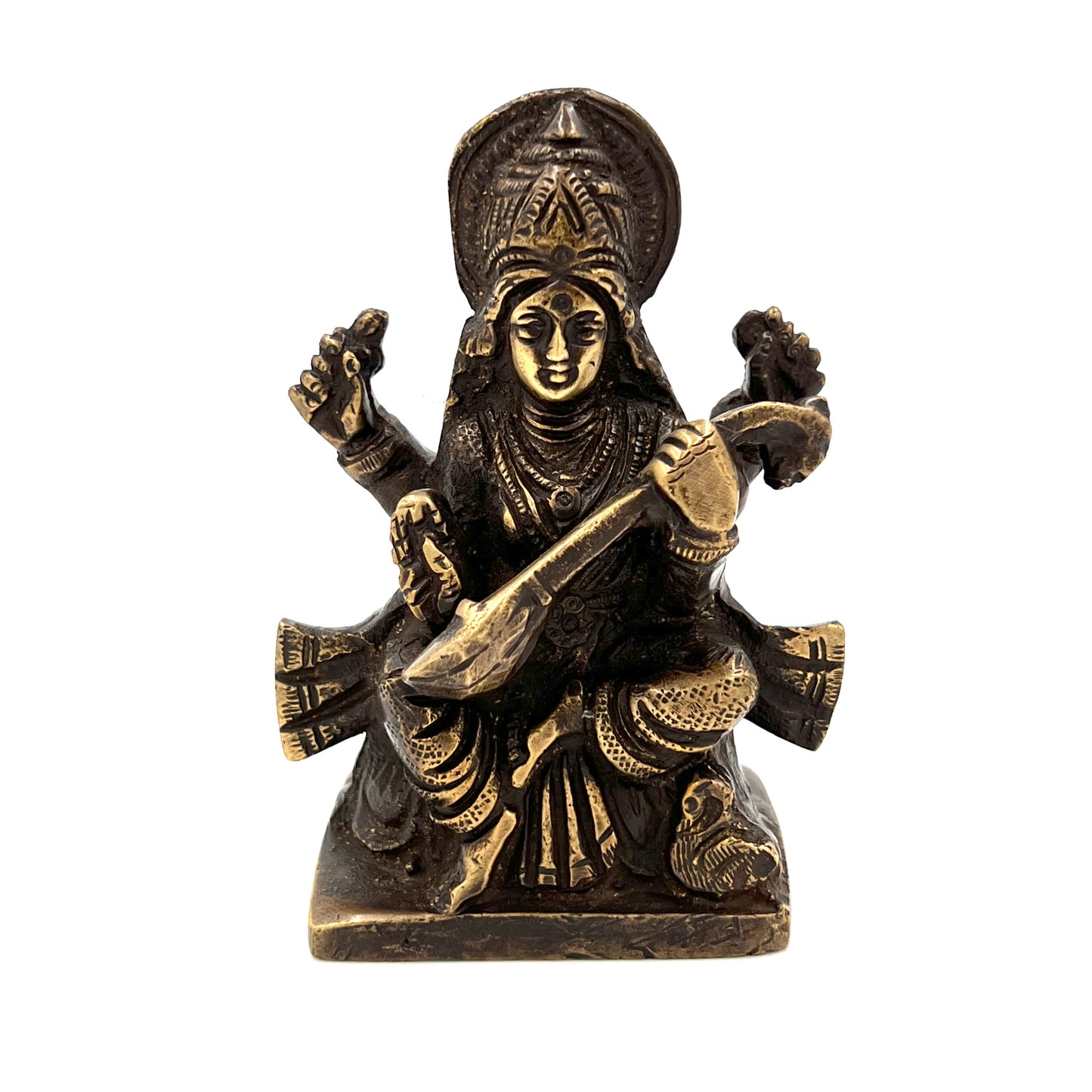 Brass Saraswati Statue